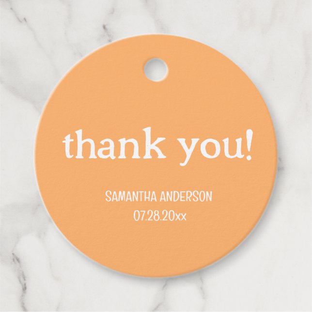 Étiquettes Cadeau Un petit Merci de Baby shower Cutie (Devant)