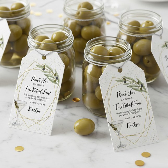 Étiquettes-cadeau Un Petit Peu De Fun Martini Soirée (Créateur téléchargé)