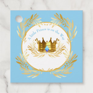 Étiquettes Cadeau Un petit Prince est sur le chemin de bébé Invitati