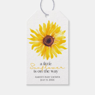 Étiquettes-cadeau Un petit tournesol est sur le chemin Douche étique