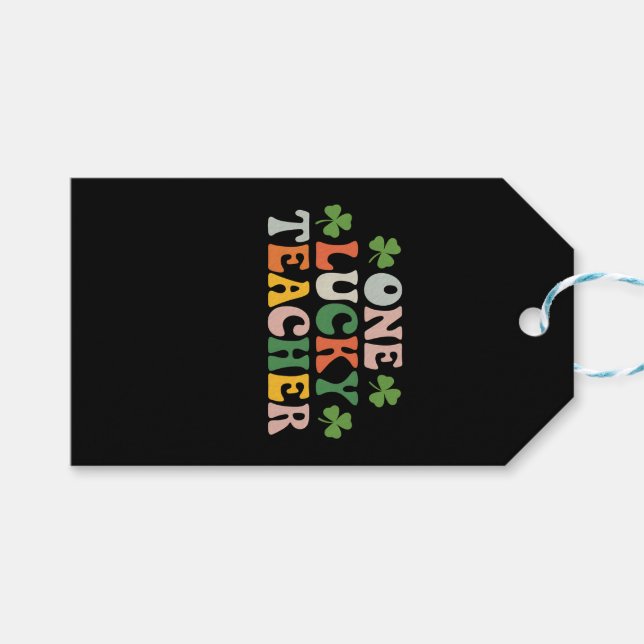 Étiquettes-cadeau Un professeur chanceux enseignant la Saint-Patrick (Devant (Horizontal))