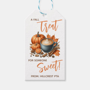 Étiquettes-cadeau Un régal d'automne pour quelqu'un de sucré! Épice 
