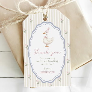 Étiquettes-cadeau Un remerciement d'anniversaire de One Silly Goose