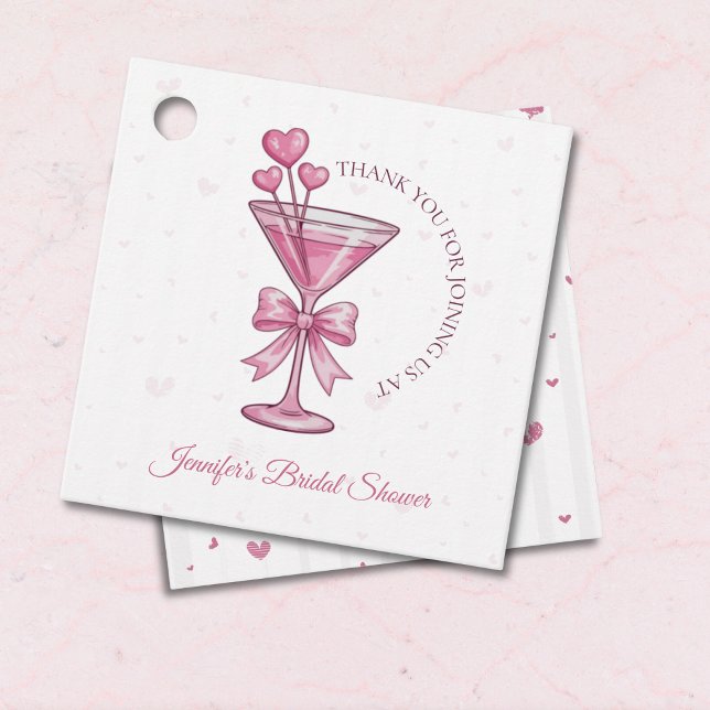 Étiquettes Cadeau Un tout petit peu engagé Pink Martini Enterrement  (Créateur téléchargé)