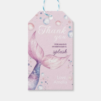 Étiquettes-cadeau Under the Sea Mermaid Birthday Party