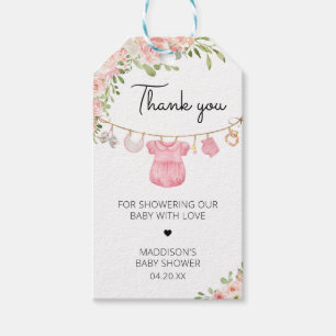 Étiquettes-cadeau Une douce fille Vêtements de bébé Favoriser Tags
