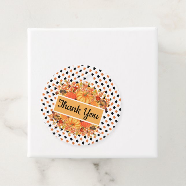 Étiquettes Cadeau Une fête de toutes les étoiles d'automne (En situation)