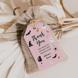 Étiquettes-cadeau Une Halloween effrayante 1er anniversaire filles f