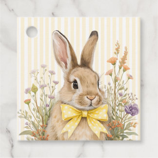 Étiquettes Cadeau Une jolie petite Fête de Bébé Lapin Floral à Arc-e
