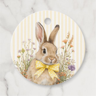 Étiquettes Cadeau Une jolie petite Fête de Bébé Lapin Floral à Arc-e