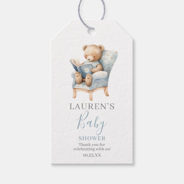 Étiquettes-cadeau Une nouvelle étape Commence Cadeaux de Baby Shower (Devant)