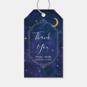 Étiquettes-cadeau Une Nuit Entre Les Étoiles Ciels Célestes Mariage 