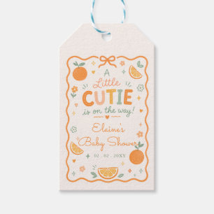 Étiquettes-cadeau Une petite mignonne est en route Fête de bébé oran