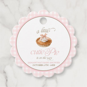 Étiquettes Cadeau Une petite tarte mignonne Baby Shower personnalisé