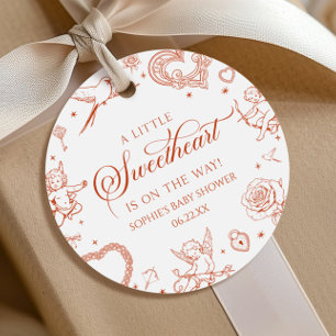 Étiquettes Cadeau Une Saint-Valentin Petite Amour Bébé Shower