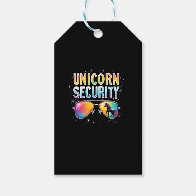 Étiquettes-cadeau Unicorn SECURITY Unicorn Long Sleeve T-Shirt (Devant)