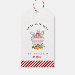 Étiquettes-cadeau Ustensiles de cuisine   Mélange de boulangeries de