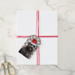 Étiquettes-cadeau Vacances avec un Chien de Bouvier Noël