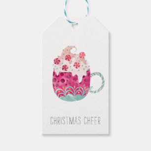 Étiquettes-cadeau Vacances Coupe De Chocolat Chaud Adresse De Retour