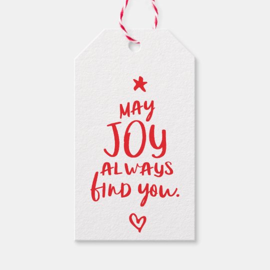 Etiquettes Cadeau Vacances Modernes Citation A La Main De Noel Arbre Zazzle Fr
