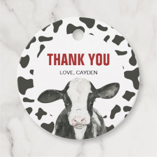 Étiquettes Cadeau Vache Sacrée Je suis un Favori d'anniversaire à Im