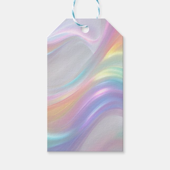 Étiquettes-cadeau Vagues de Lumière (Devant)