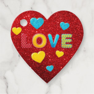 Étiquettes Cadeau Valentine Fun 3D Mix and Match