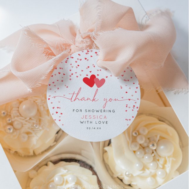 Étiquettes Cadeau Valentine Sweetheart Baby shower Favoriser les éti (little sweetheart baby shower)