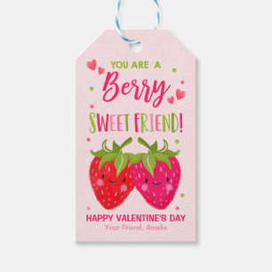 Étiquettes-cadeau Valentine Vous Êtes Une Classe D'Ami Doux Berry