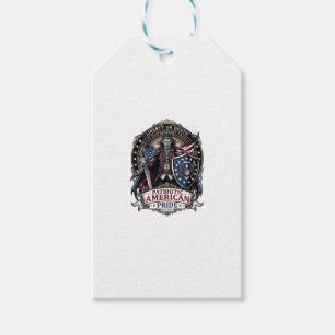 Étiquettes-cadeau Vampire Patriotique Liberté Seigneur Horreur Monst