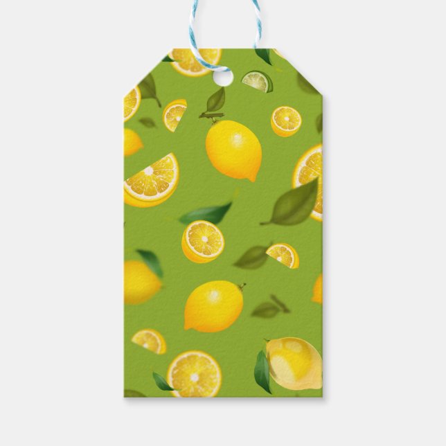 Étiquettes-cadeau Variété de citron 8 (Devant)