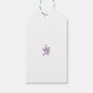 Étiquettes-cadeau Vecteur de tatouage fée papillon - Art Floral Vint