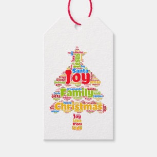 Étiquettes-cadeau Véritable signification de Noël, Carte Arbre de No