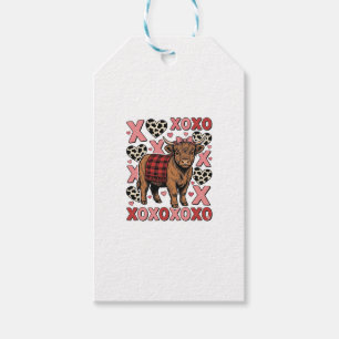 Étiquettes-cadeau Vêtement vintage de la Saint-Valentin XOXO jolie v