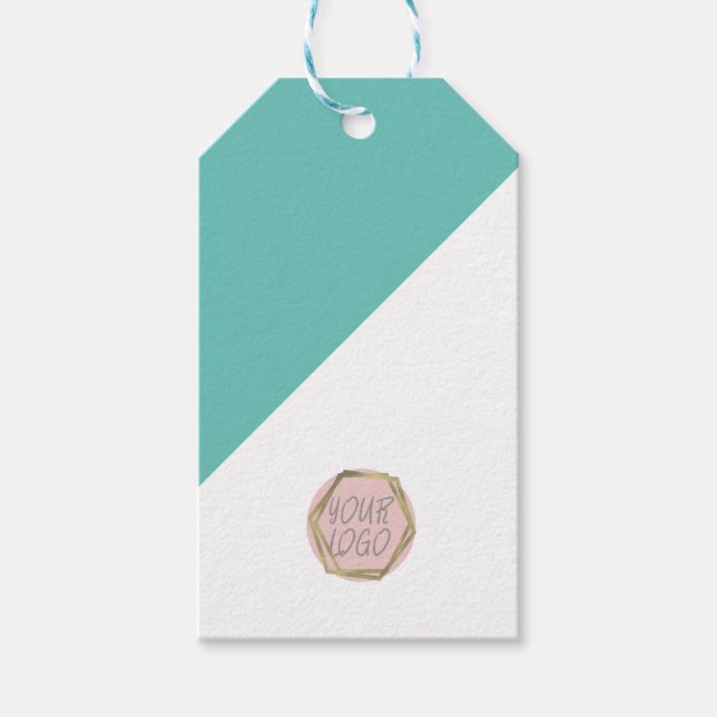 Étiquettes-cadeau Vêtements de Boutique Moderne logo de marque taill (Devant)