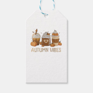 Étiquettes-cadeau VIBES D'AUTOMNE T-Shirt.png surdimensionné