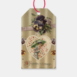 Étiquettes-cadeau Victorian Lady Vintage Valentine Tags cadeaux
