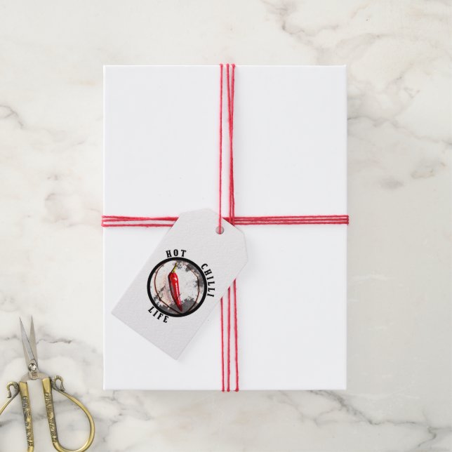 Étiquettes-cadeau Vie de piment chaud  (With Twine)