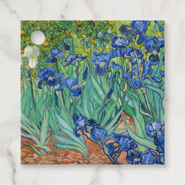 Étiquettes Cadeau Vincent Van Gogh - Irises (Devant)