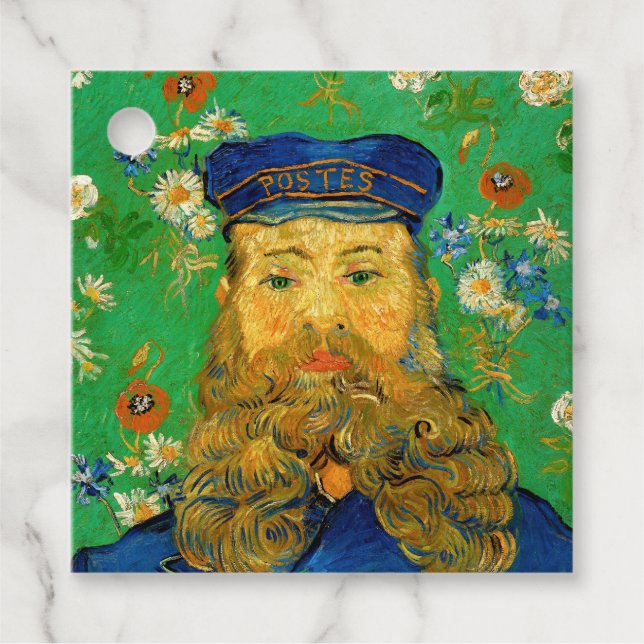 Étiquettes Cadeau Vincent Van Gogh - Postman Joseph Roulin (Devant)