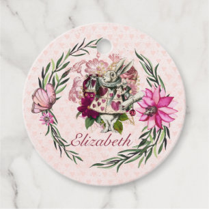 Étiquettes Cadeau Vintage Alice au Pays des merveilles Tea Party