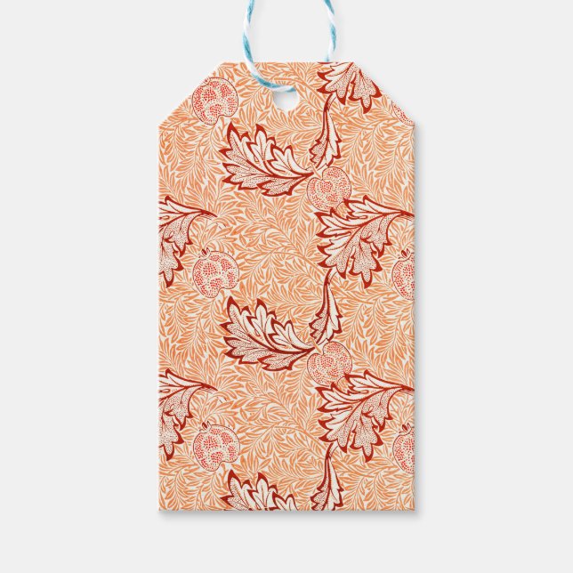 Étiquettes-cadeau Vintage Christmas, William Morris (Devant)