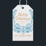 Étiquettes-cadeau Vintage Christmas wreath Tags cadeaux<br><div class="desc">Vintage Christmas wreath Tags cadeaux</div>