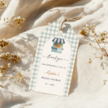 Vintage Fresh Off the Market Gingram Shower de Mar