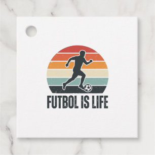 Étiquettes Cadeau Vintage Futbol est la vie Conception de maillot de