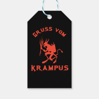 Étiquettes-cadeau Vintage Gruss vom Krampus