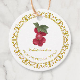 Étiquettes Cadeau Vintage Jam Hang Tag l White