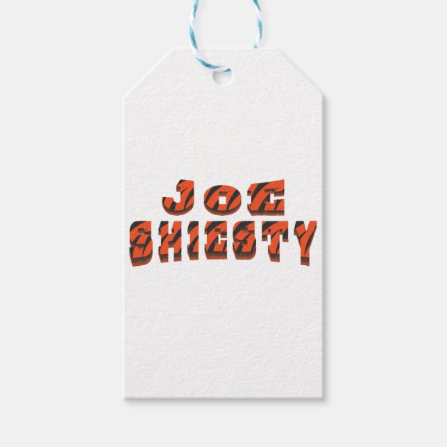 Étiquettes-cadeau Vintage Joe Shiesty - Football Cincinnati (Devant)