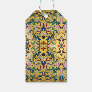 Étiquettes-cadeau Vintage rétro Floral Minton Carrelage Botanique