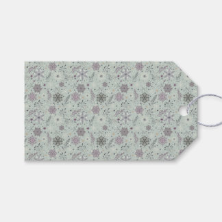 Étiquettes-cadeau Vintage Snow